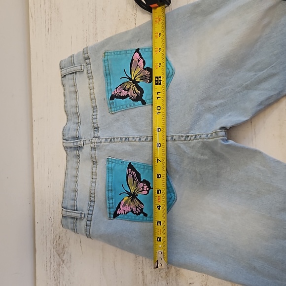 Shein Graphic 1999 Buterfly High Rise Skinny Jeans Size Medium - Picture 11 of 11